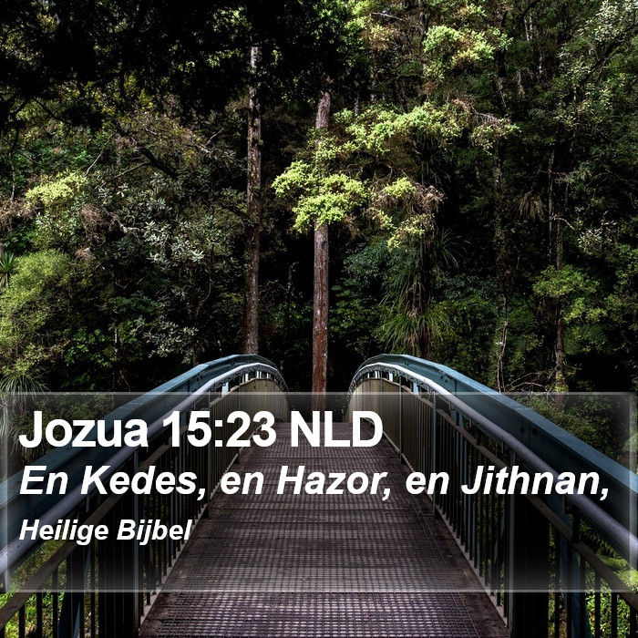 Jozua 15:23 NLD Bible Study