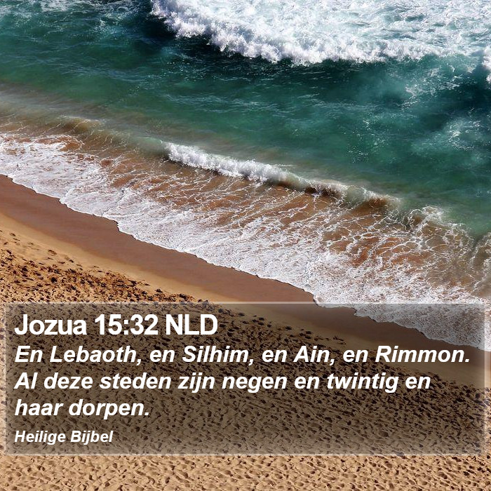 Jozua 15:32 NLD Bible Study