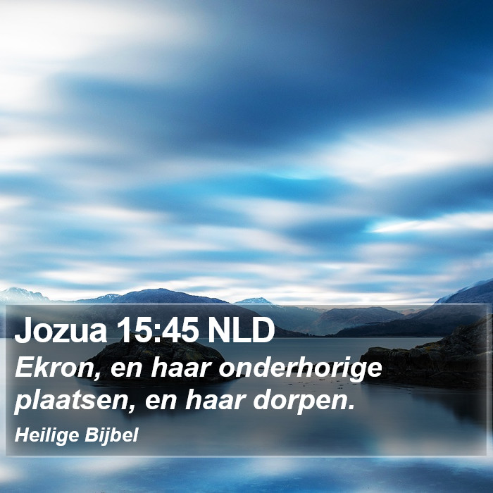 Jozua 15:45 NLD Bible Study