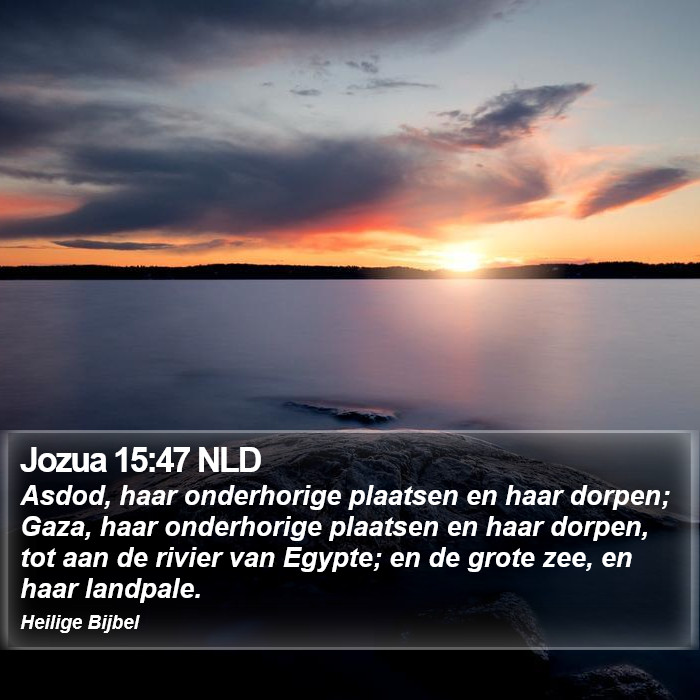 Jozua 15:47 NLD Bible Study