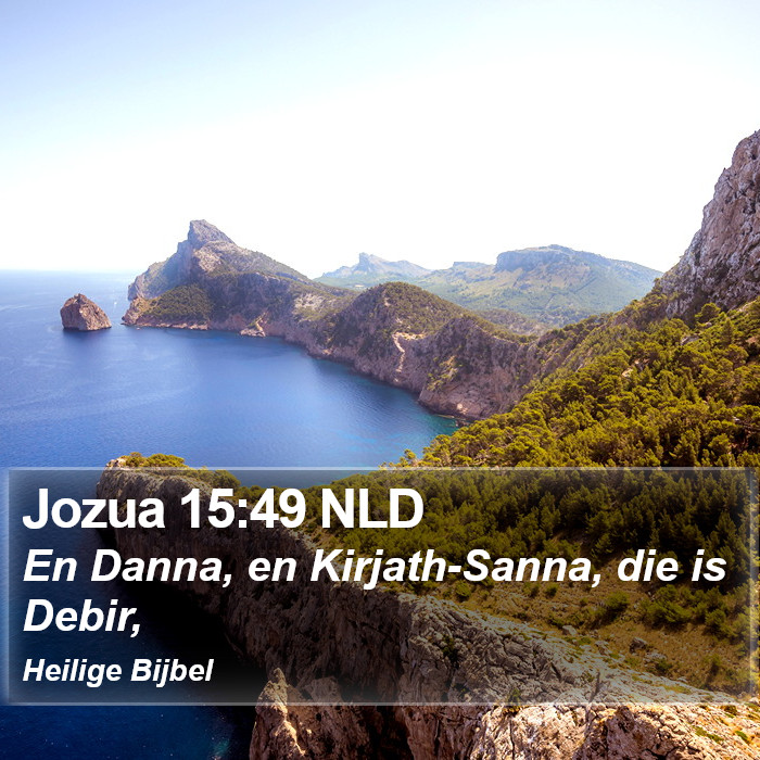 Jozua 15:49 NLD Bible Study