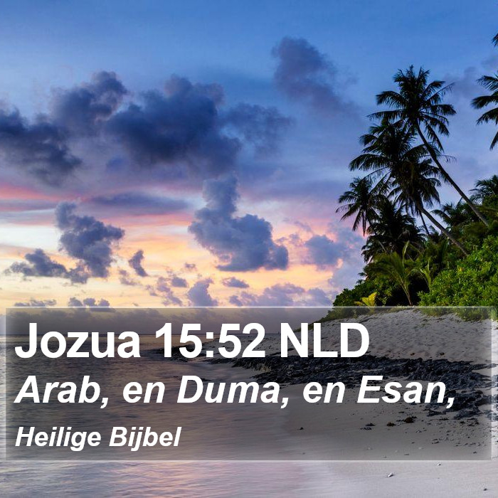 Jozua 15:52 NLD Bible Study