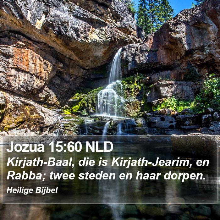 Jozua 15:60 NLD Bible Study