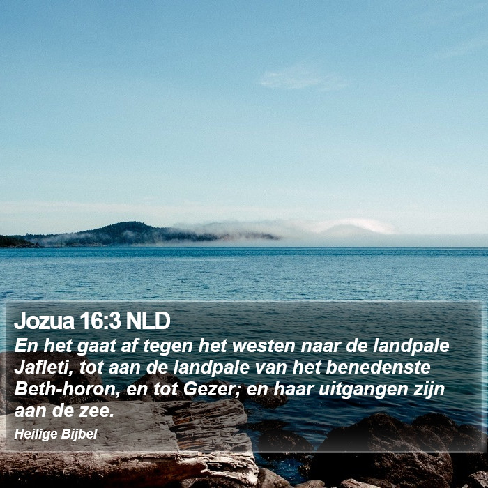 Jozua 16:3 NLD Bible Study