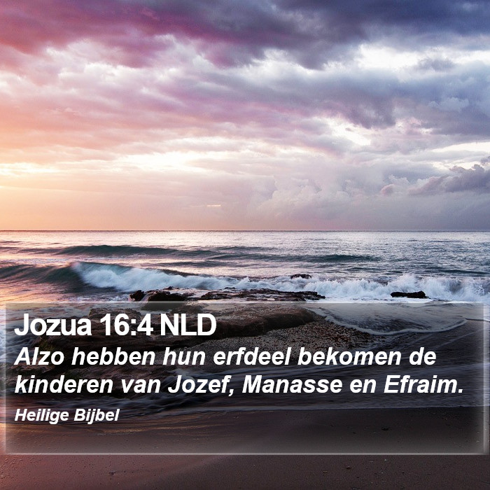 Jozua 16:4 NLD Bible Study