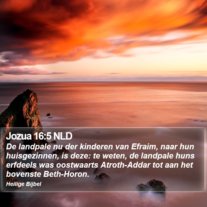 Jozua 16:5 NLD Bible Study