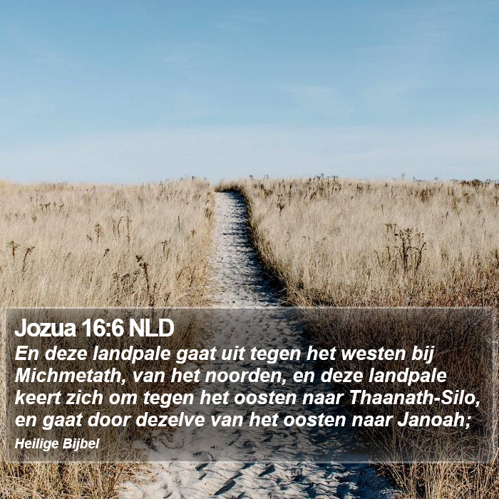 Jozua 16:6 NLD Bible Study