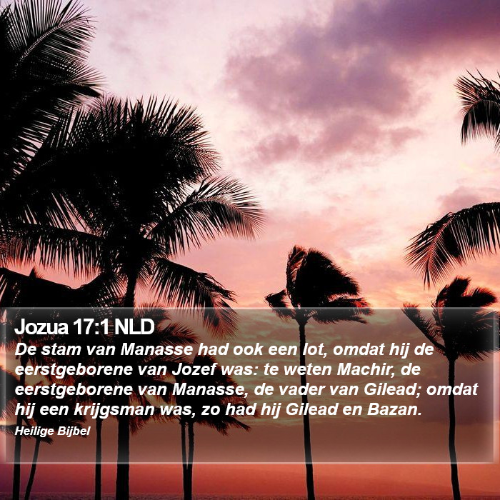 Jozua 17:1 NLD Bible Study