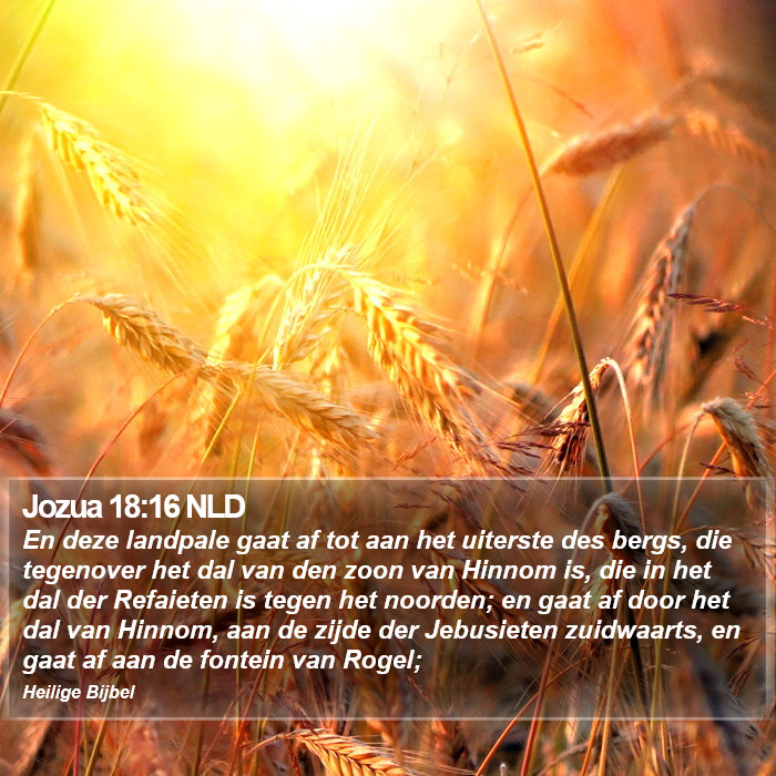 Jozua 18:16 NLD Bible Study