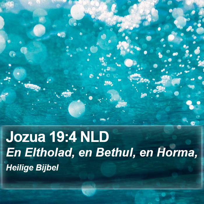 Jozua 19:4 NLD Bible Study