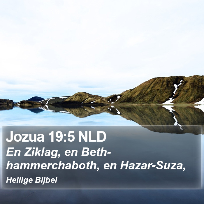 Jozua 19:5 NLD Bible Study