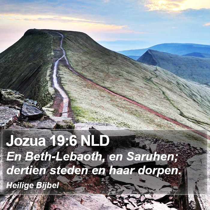Jozua 19:6 NLD Bible Study