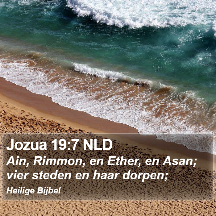 Jozua 19:7 NLD Bible Study