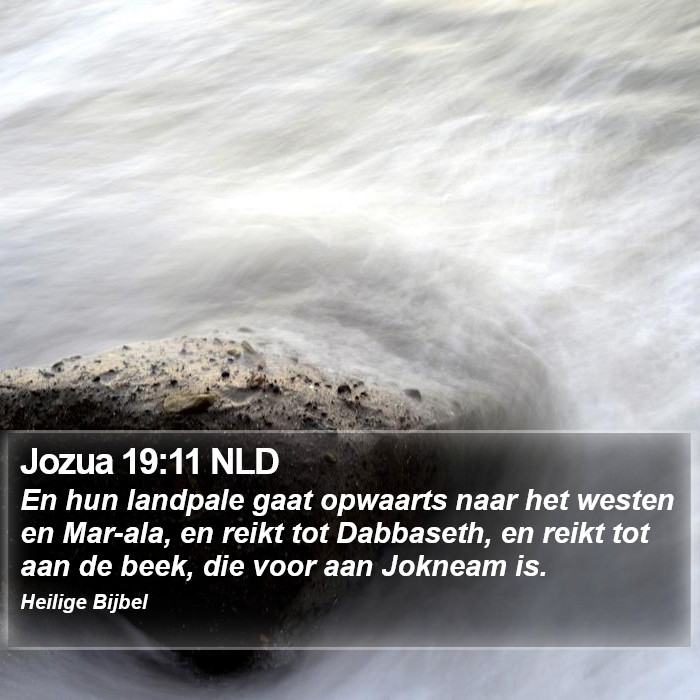 Jozua 19:11 NLD Bible Study