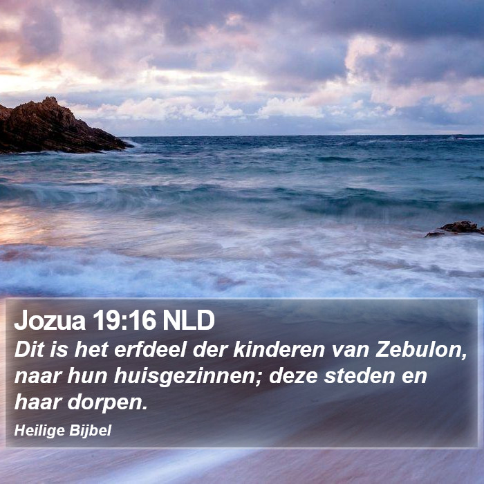 Jozua 19:16 NLD Bible Study