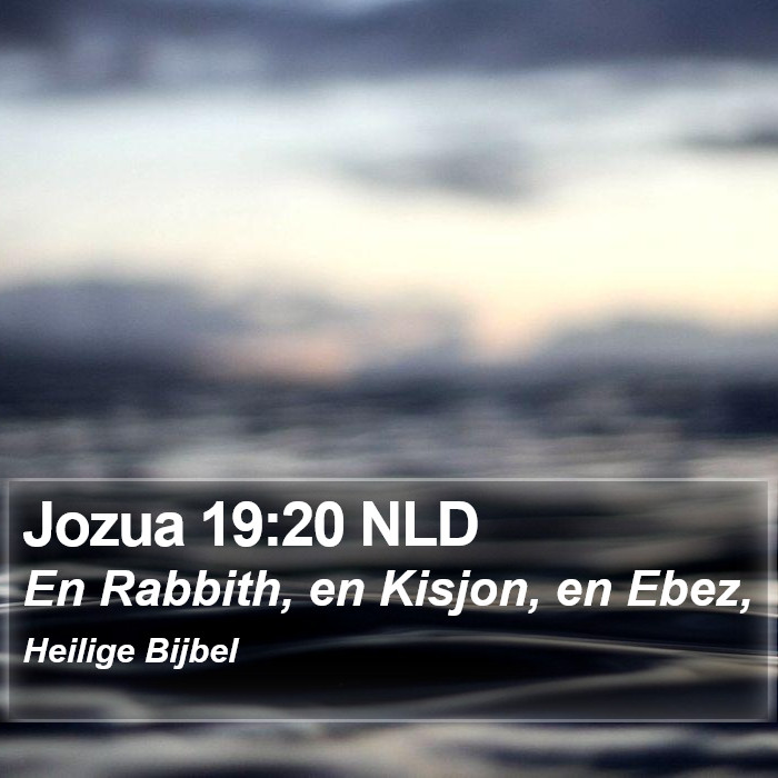 Jozua 19:20 NLD Bible Study