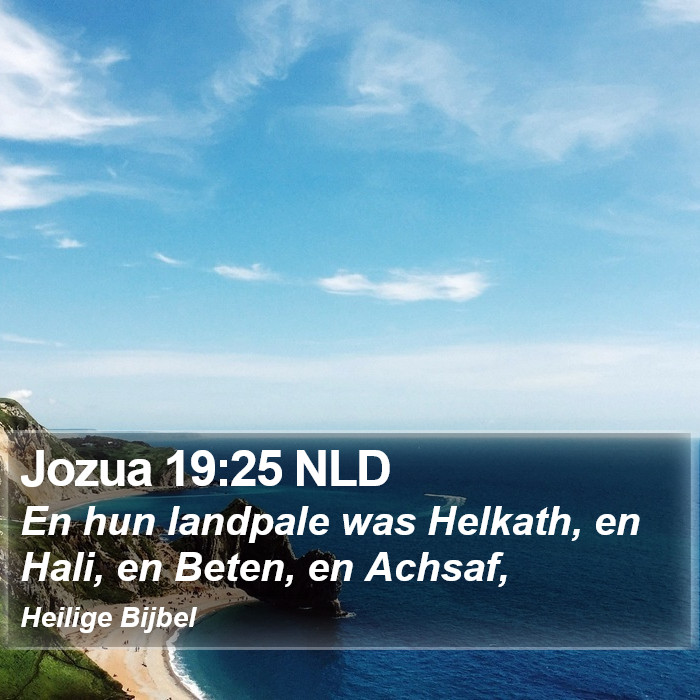 Jozua 19:25 NLD Bible Study