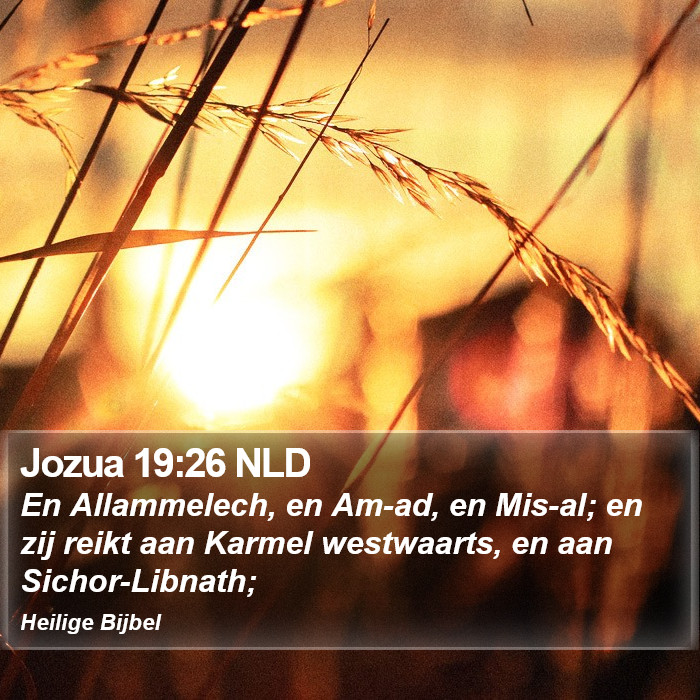 Jozua 19:26 NLD Bible Study