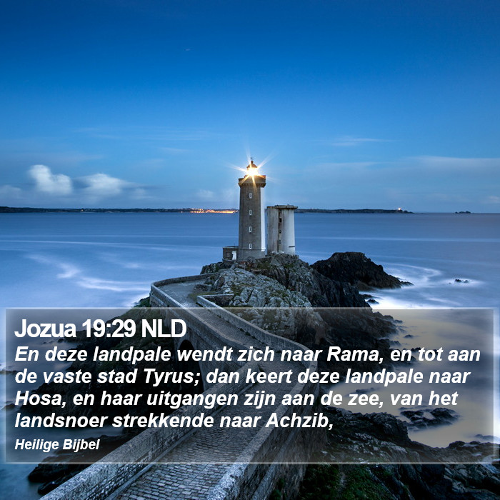 Jozua 19:29 NLD Bible Study
