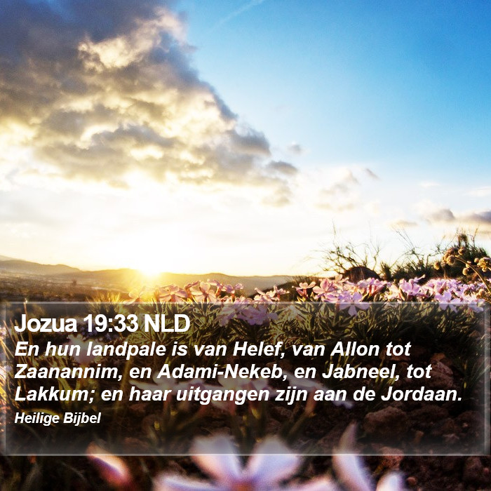 Jozua 19:33 NLD Bible Study