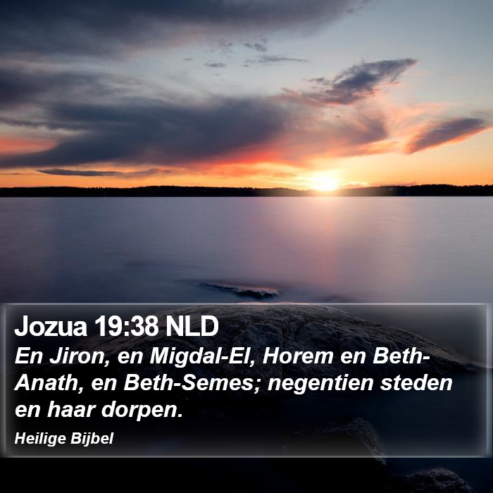 Jozua 19:38 NLD Bible Study