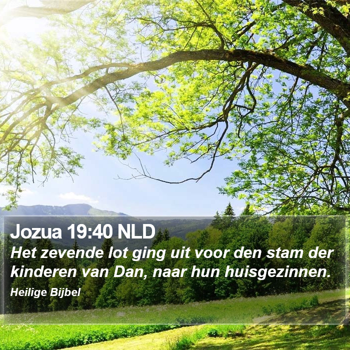 Jozua 19:40 NLD Bible Study