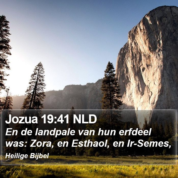 Jozua 19:41 NLD Bible Study