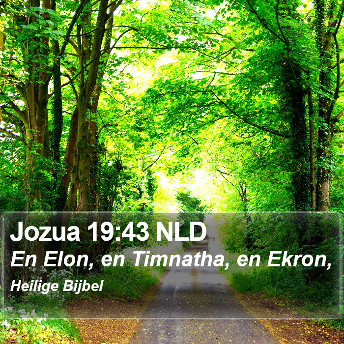 Jozua 19:43 NLD Bible Study