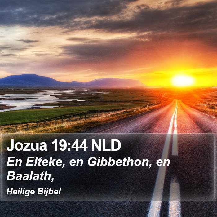 Jozua 19:44 NLD Bible Study