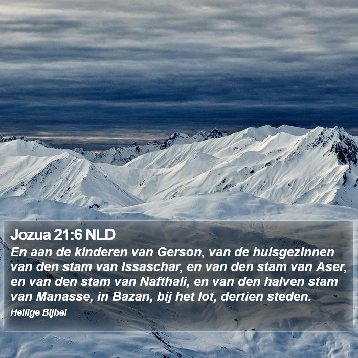 Jozua 21:6 NLD Bible Study