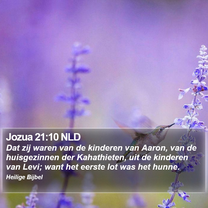 Jozua 21:10 NLD Bible Study