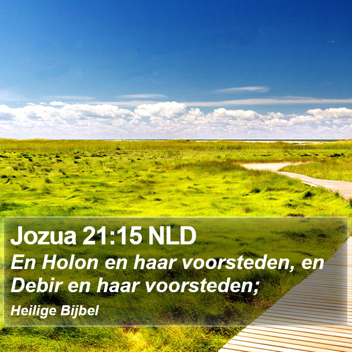 Jozua 21:15 NLD Bible Study