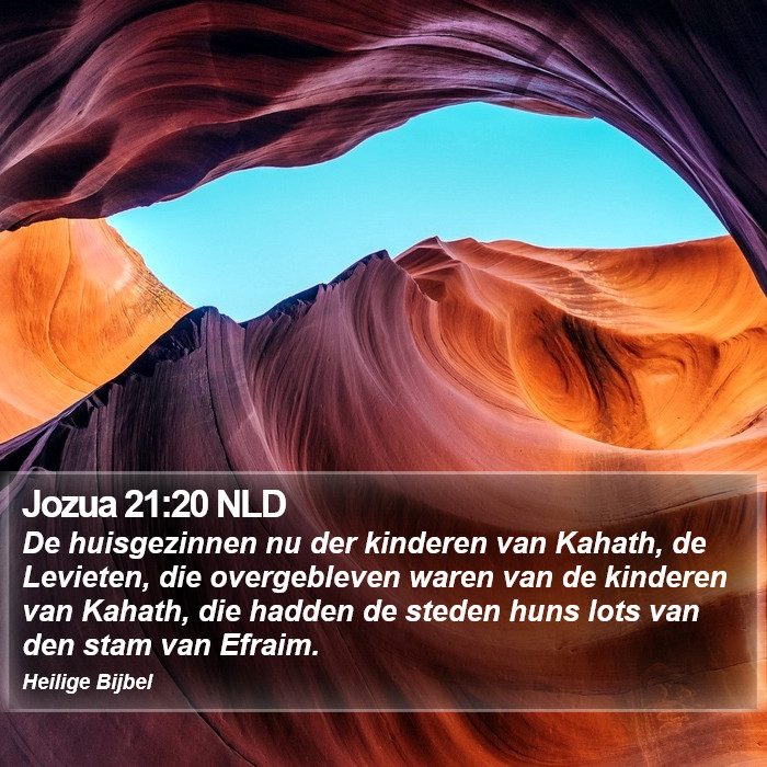 Jozua 21:20 NLD Bible Study