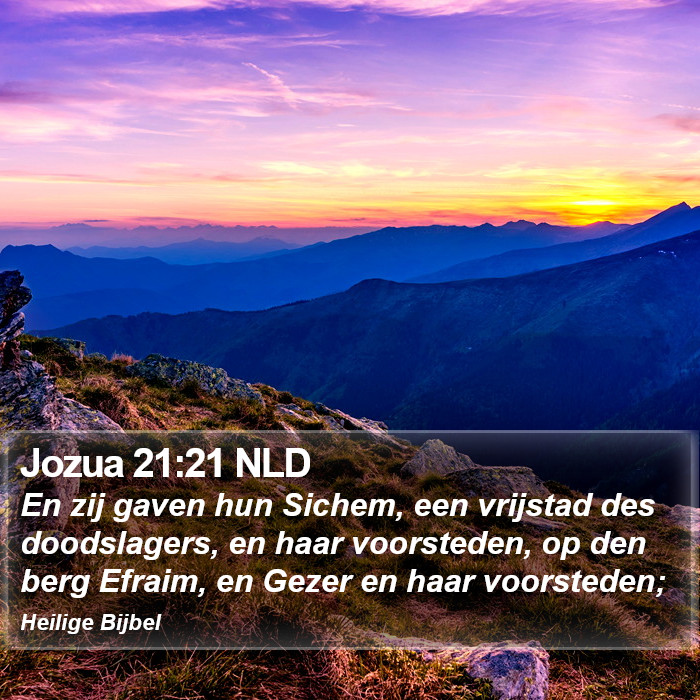 Jozua 21:21 NLD Bible Study