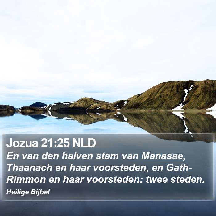 Jozua 21:25 NLD Bible Study