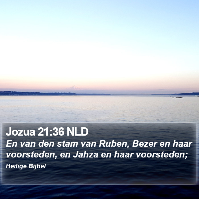 Jozua 21:36 NLD Bible Study