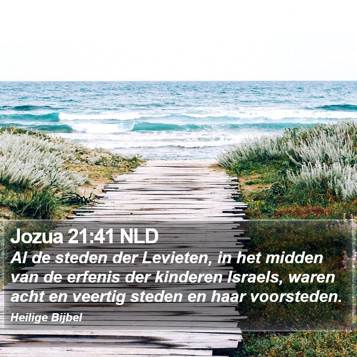 Jozua 21:41 NLD Bible Study