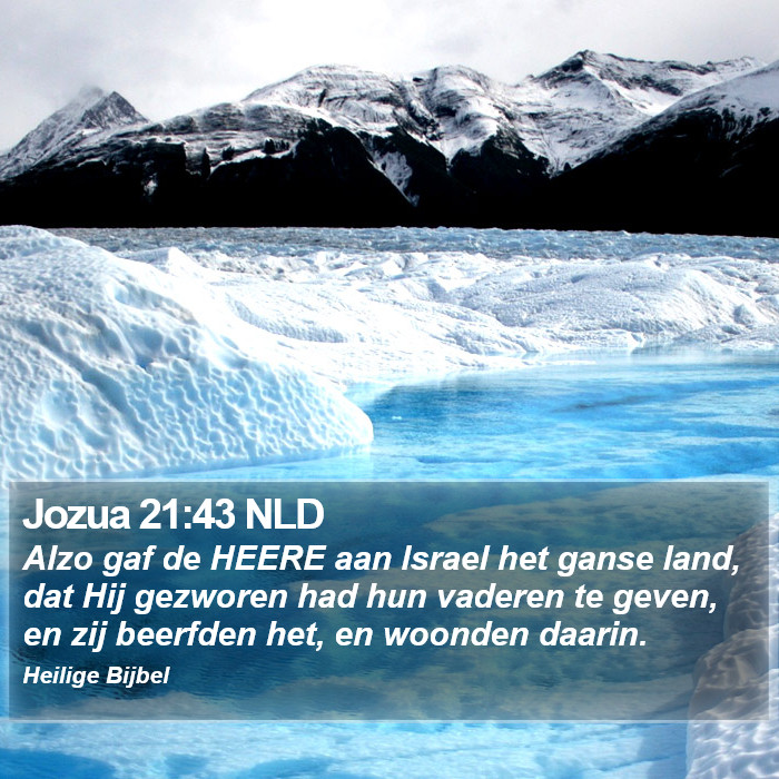 Jozua 21:43 NLD Bible Study