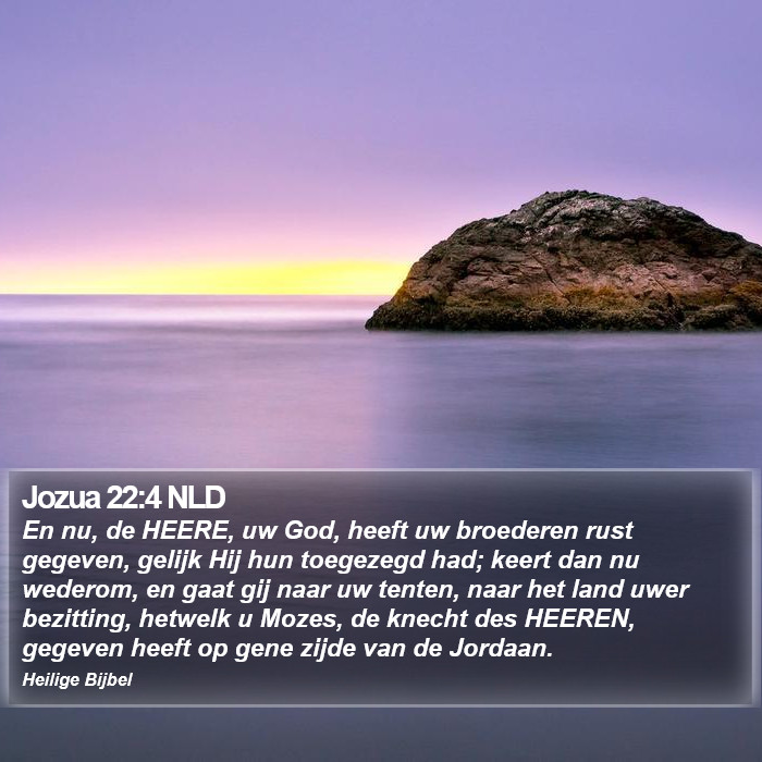 Jozua 22:4 NLD Bible Study