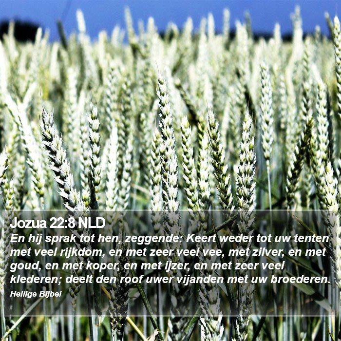 Jozua 22:8 NLD Bible Study
