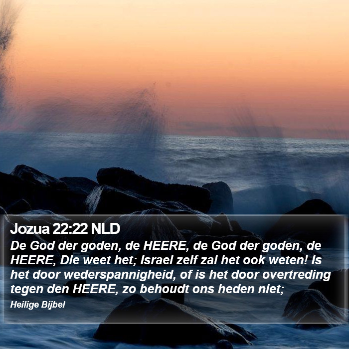 Jozua 22:22 NLD Bible Study
