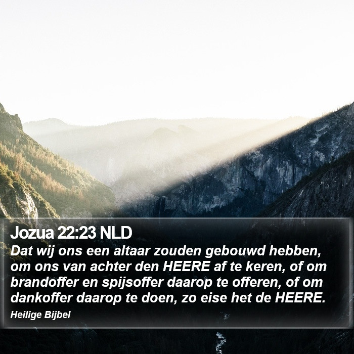 Jozua 22:23 NLD Bible Study