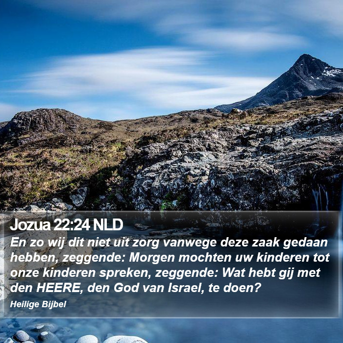 Jozua 22:24 NLD Bible Study