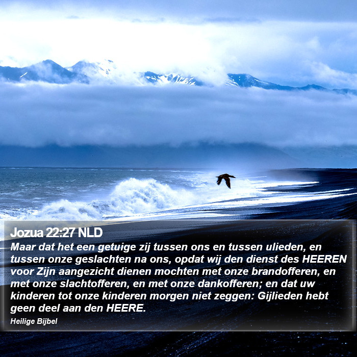 Jozua 22:27 NLD Bible Study