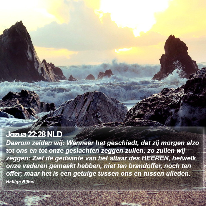 Jozua 22:28 NLD Bible Study