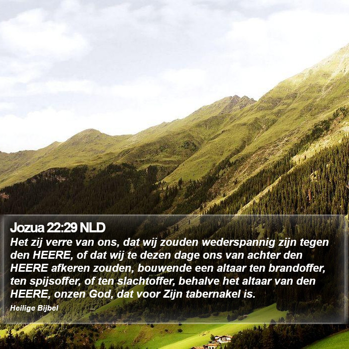 Jozua 22:29 NLD Bible Study