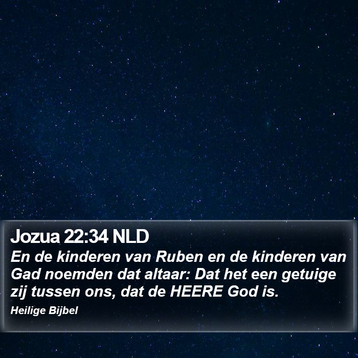 Jozua 22:34 NLD Bible Study