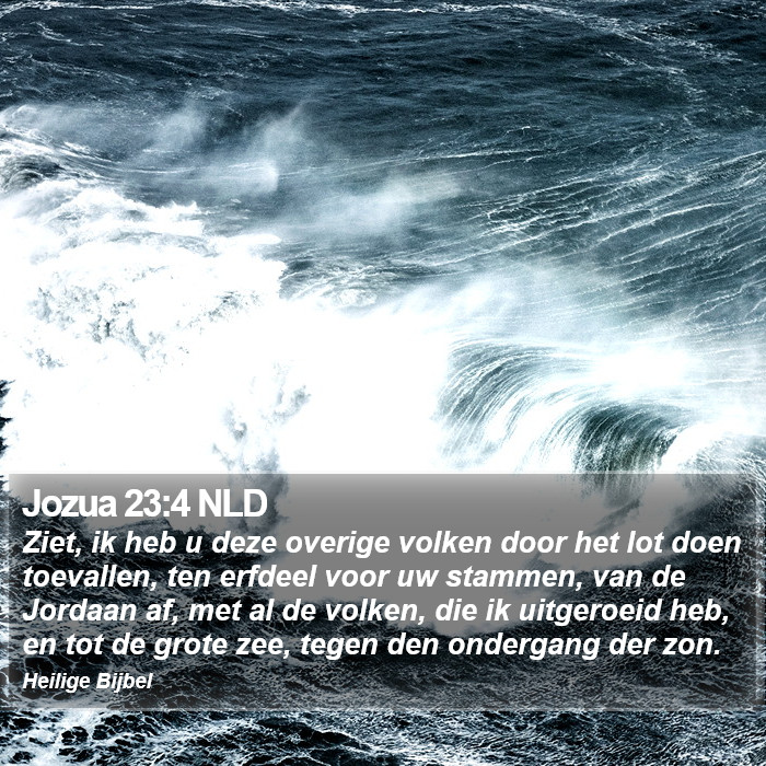 Jozua 23:4 NLD Bible Study