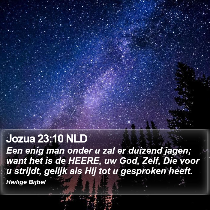 Jozua 23:10 NLD Bible Study