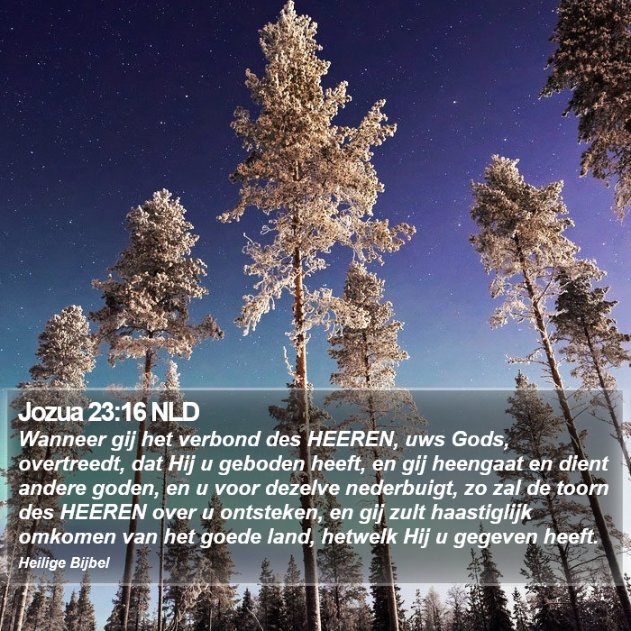 Jozua 23:16 NLD Bible Study